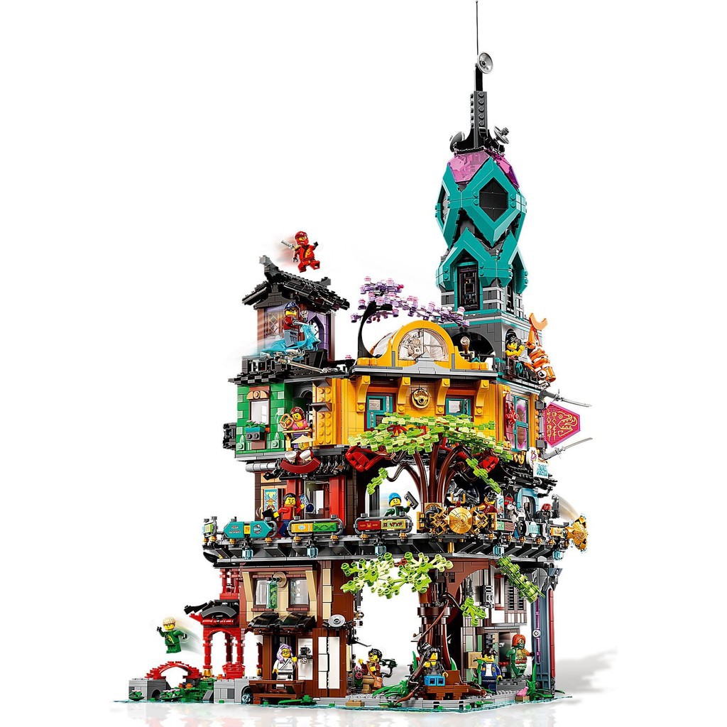 Lego 71741 - X 19006 ( Lắp Ghép Khu Vườn Trong Thành Phố Ninjago - City Garden 5685 Mảnh )
