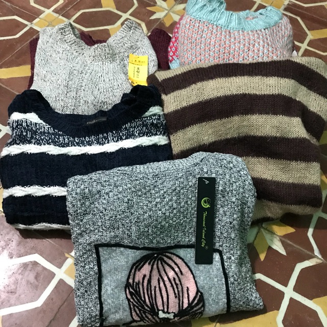 Set 5 áo len nữ fb Bánh Bèo