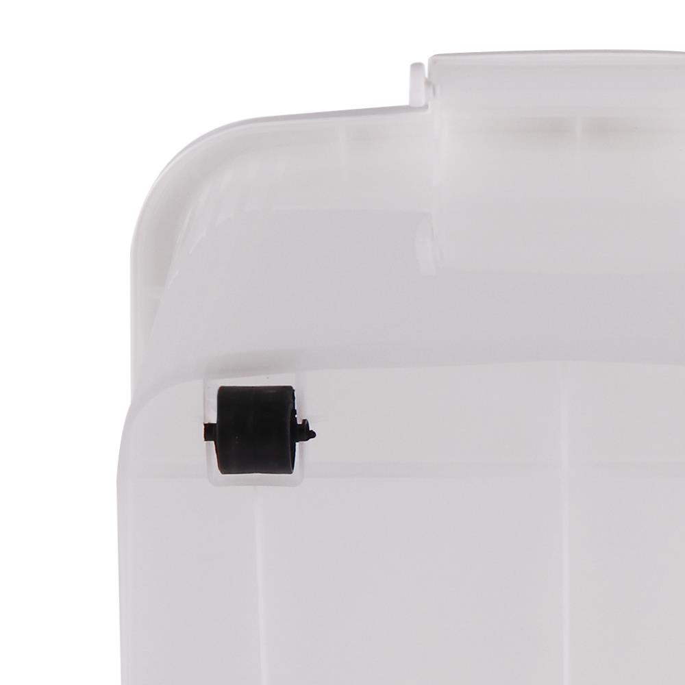 HomeBase API Thùng nhựa đựng đồ đa năng có nắp, bánh xe 100L Thái Lan W75.5xH40xD48 cm màu trắng