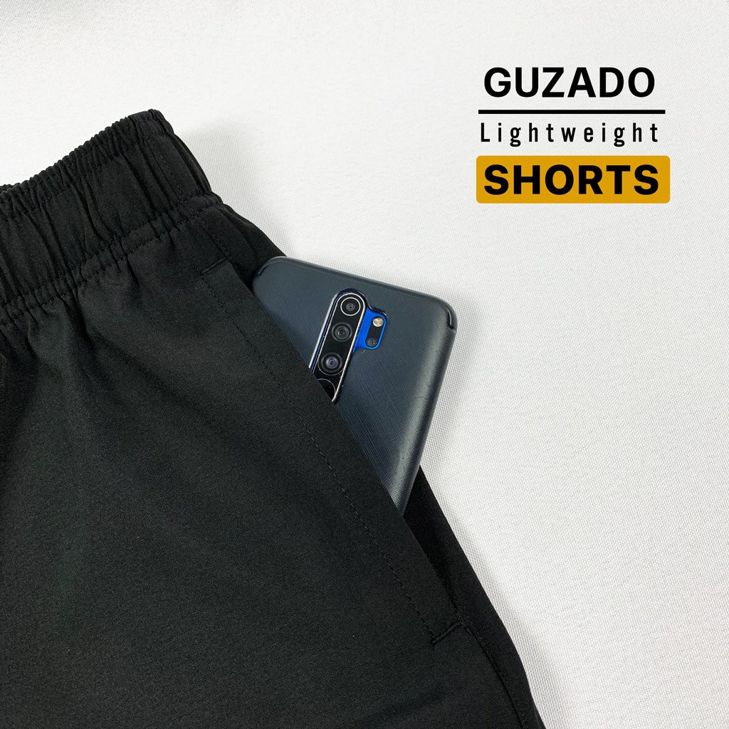 Quần Short Gió Nam Guzado(4 Màu), Vải Mềm Mịn, Siêu Nhẹ, Dáng Thể Thao, Vận Động Thoải Mái GSR02