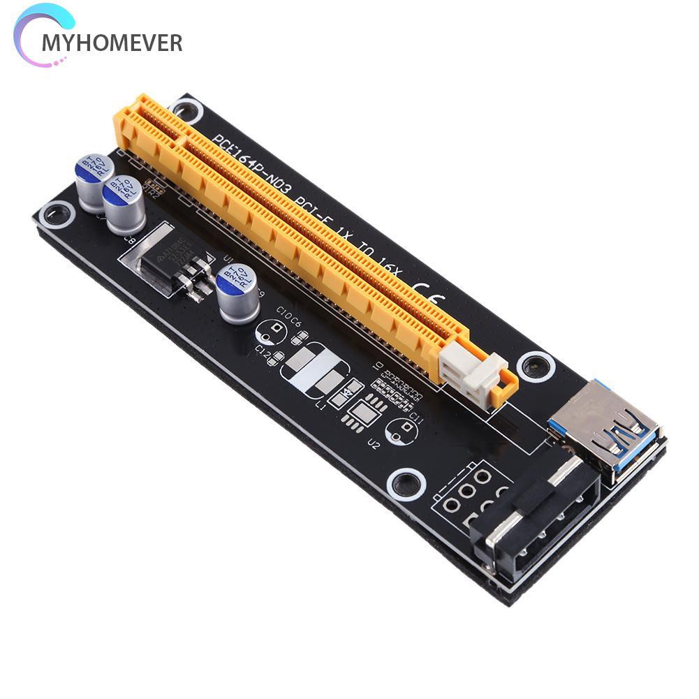 myhomever Power Enhanced PCI-E 1x to 16x Extender Adapter Card Mining Card Kit