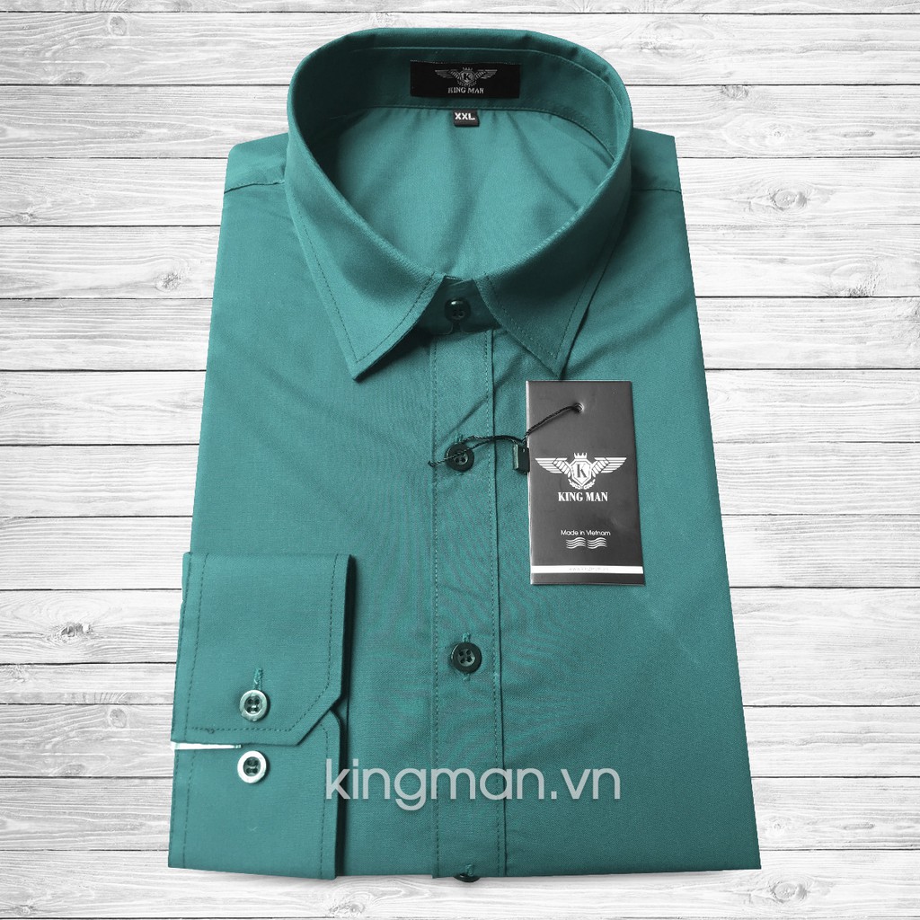 Sơ mi lụa trơn xanh xám cực chất | BigBuy360 - bigbuy360.vn