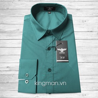 Sơ mi lụa trơn xanh xám cực chất