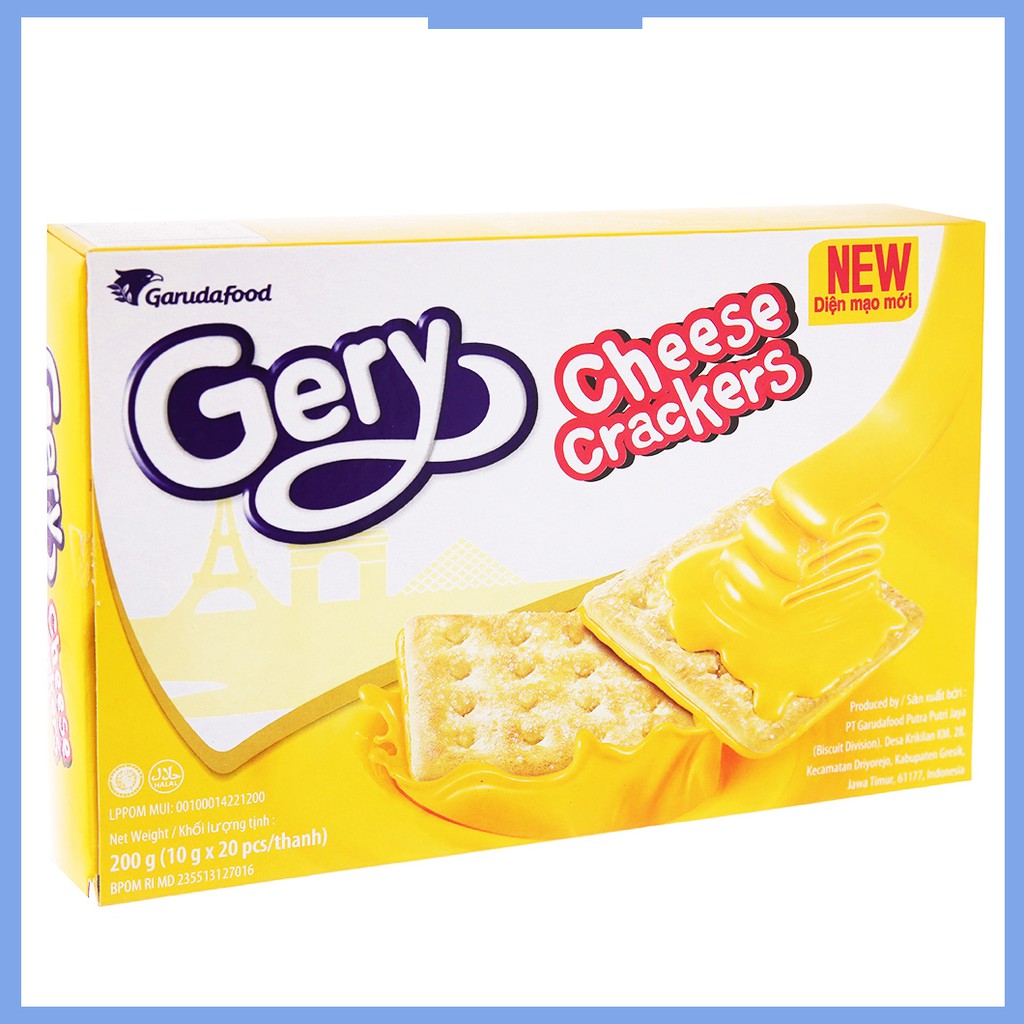 Bánh Gery Kem Phô Mai Cheese Crackers (Hộp Nhỏ 200g)