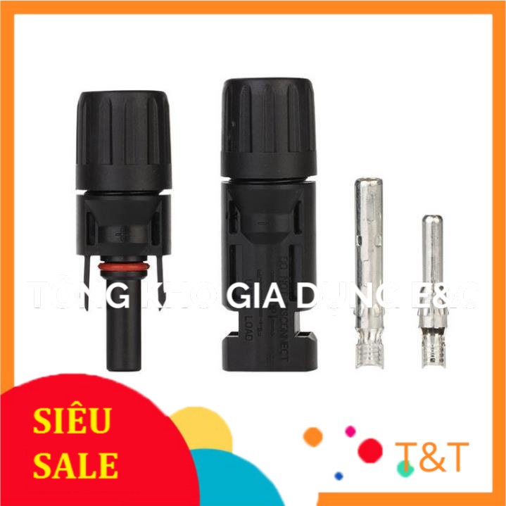 BỘ 100 CÚT MC4 1000V chống nước chuyên dụng cho hệ thống điện mặt trời-HÀNG NHẬP KHẨU