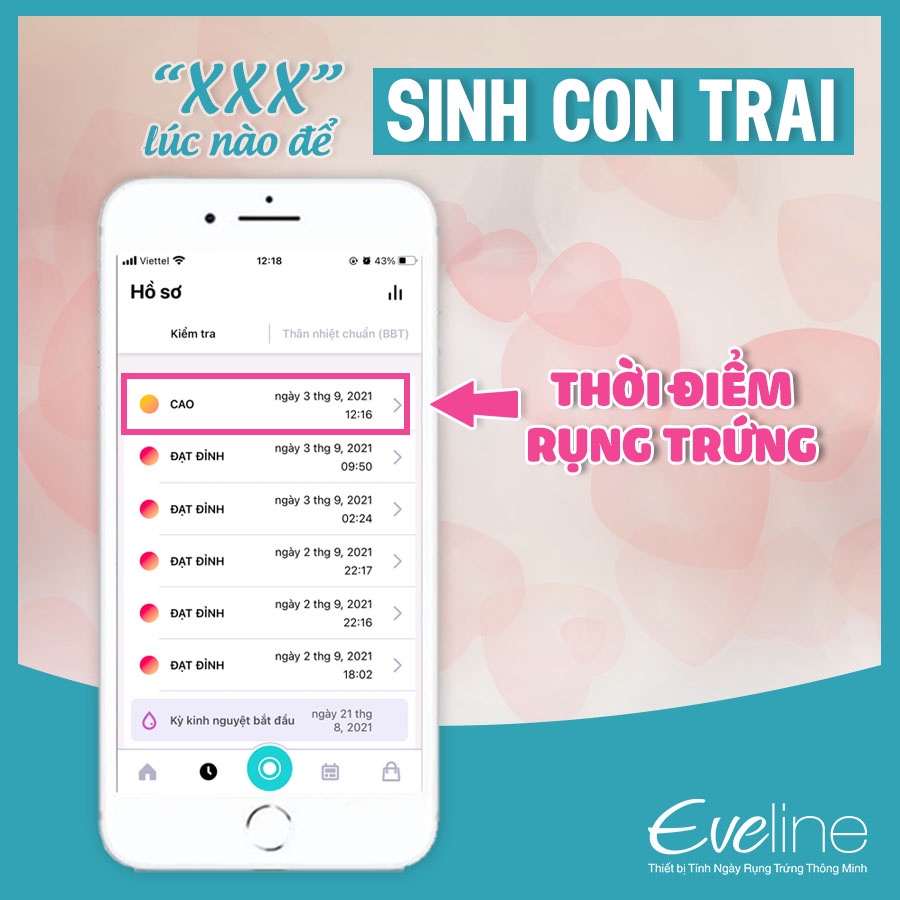 Que Thử Rụng Trứng Điện Tử Eveline Care - Hiện Đại, Chính Xác - Hỗ Trợ Tư Vấn, Canh Đồng Hành 24/7