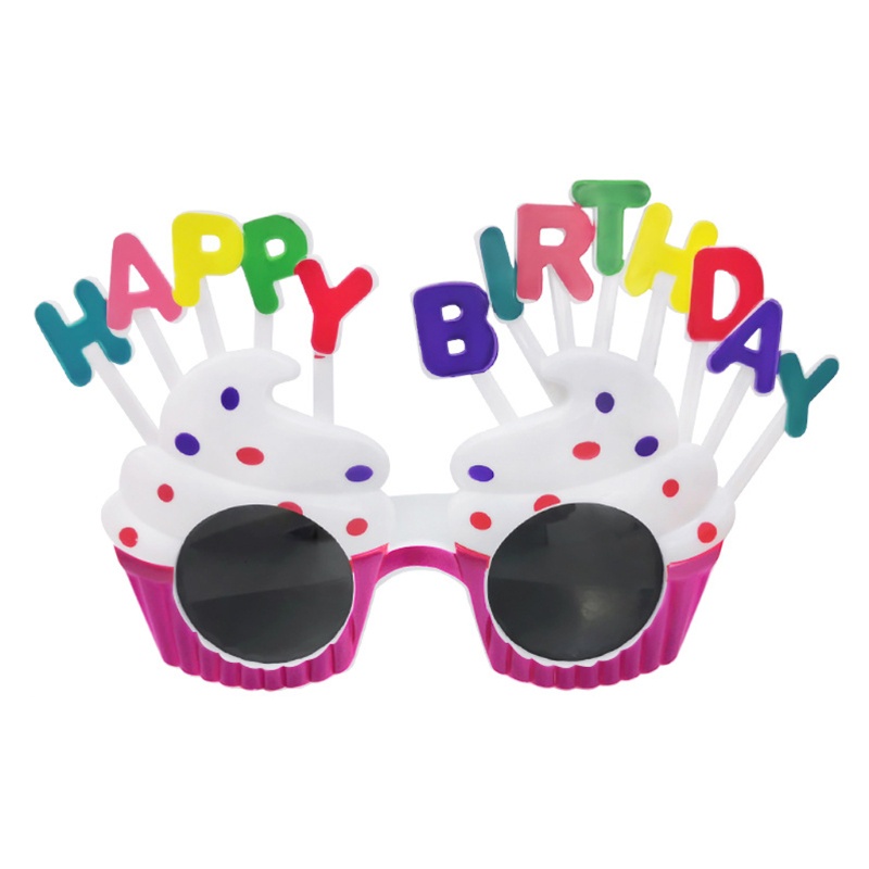 Mắt kính họa tiết chữ Happy Birthday độc đáo cho người lớn và trẻ em