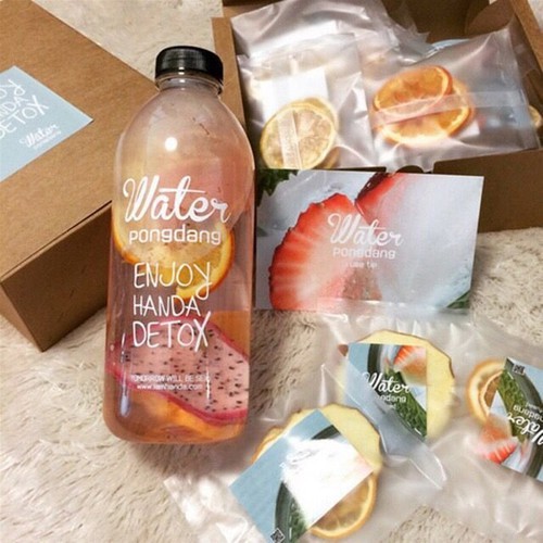 [Mã LIFE10K1904 giảm 10K đơn 20K] BÌNH DETOX WATER PONGDANG KÈM TÚI ĐỰNG (600ml và 1000ml)