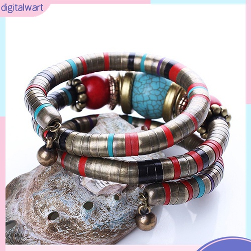 Vòng Tay Chuỗi Hạt Nhiều Lớp Phong Cách Bohemian Cho Nữ