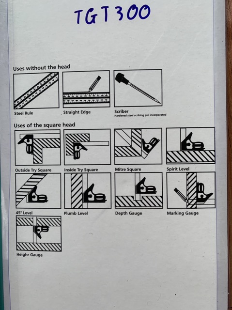 LRT-TGT300 Thước góc thuỷ 300mm