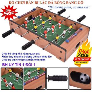 Bộ đồ chơi bàn bi lắc đá bóng bằng gỗ cho bé