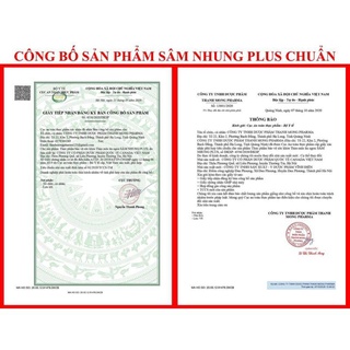 [Cam kết chính hãng] Sâm nhung tăng cân - Sâm nhung plus lọ 60v
