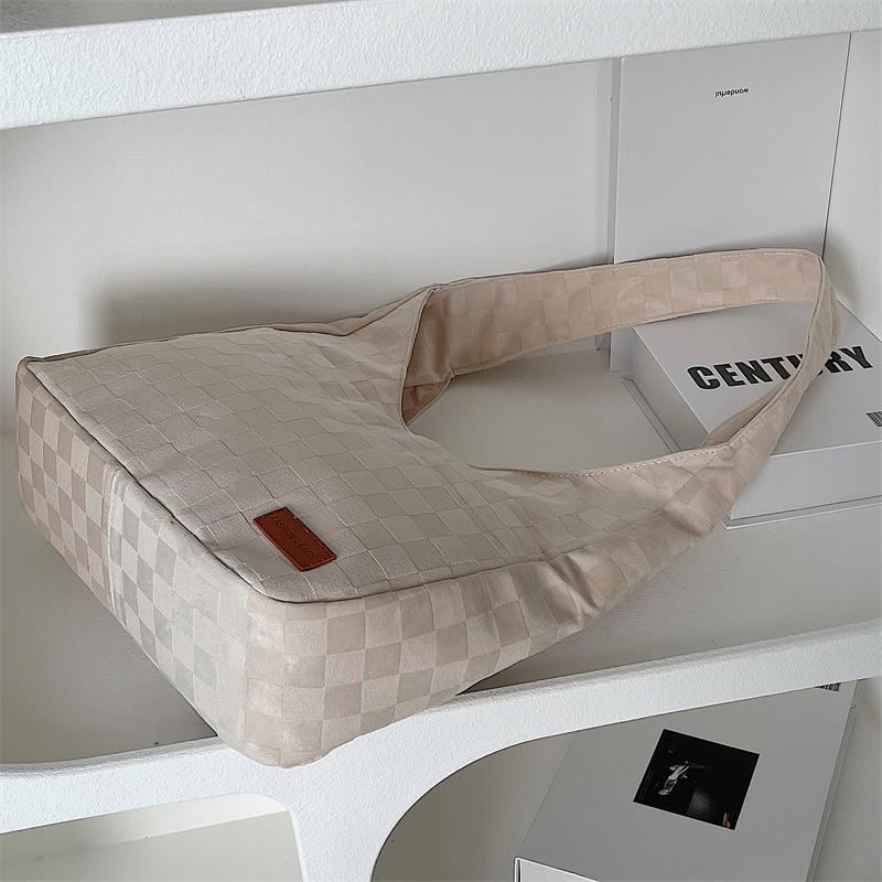 Túi xách IELGY đeo vai họa tiết kẻ sọc phong cách đơn giản chất lượng cao cho nữ