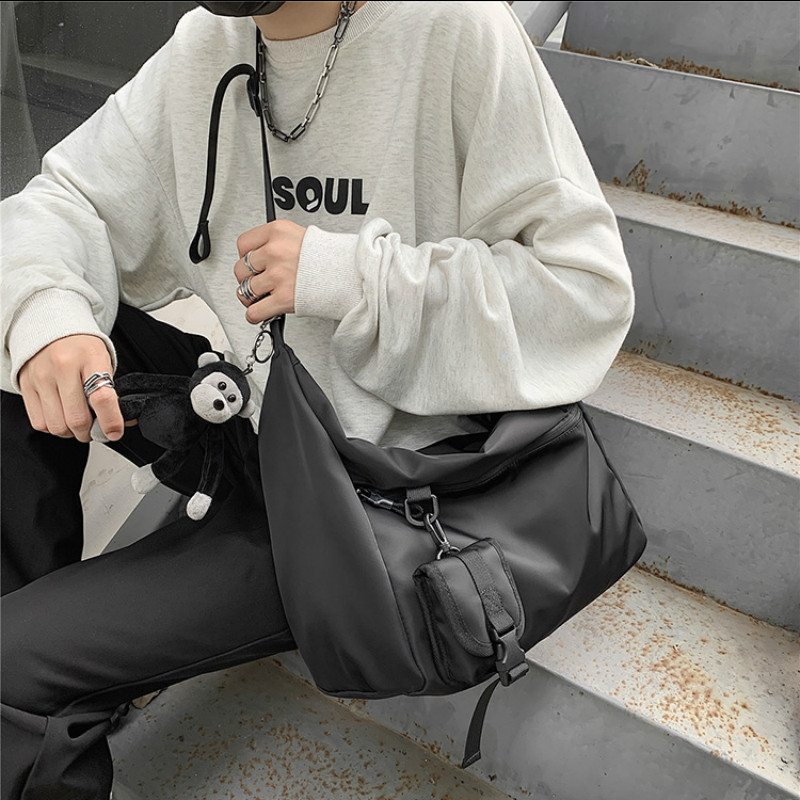 On Sale Ulzzang Korean Fashion Nylon Men Sling Bag Shoulder Bag Crossbody Bag Tote Bag Messenger Bag for Men Birthday Gift