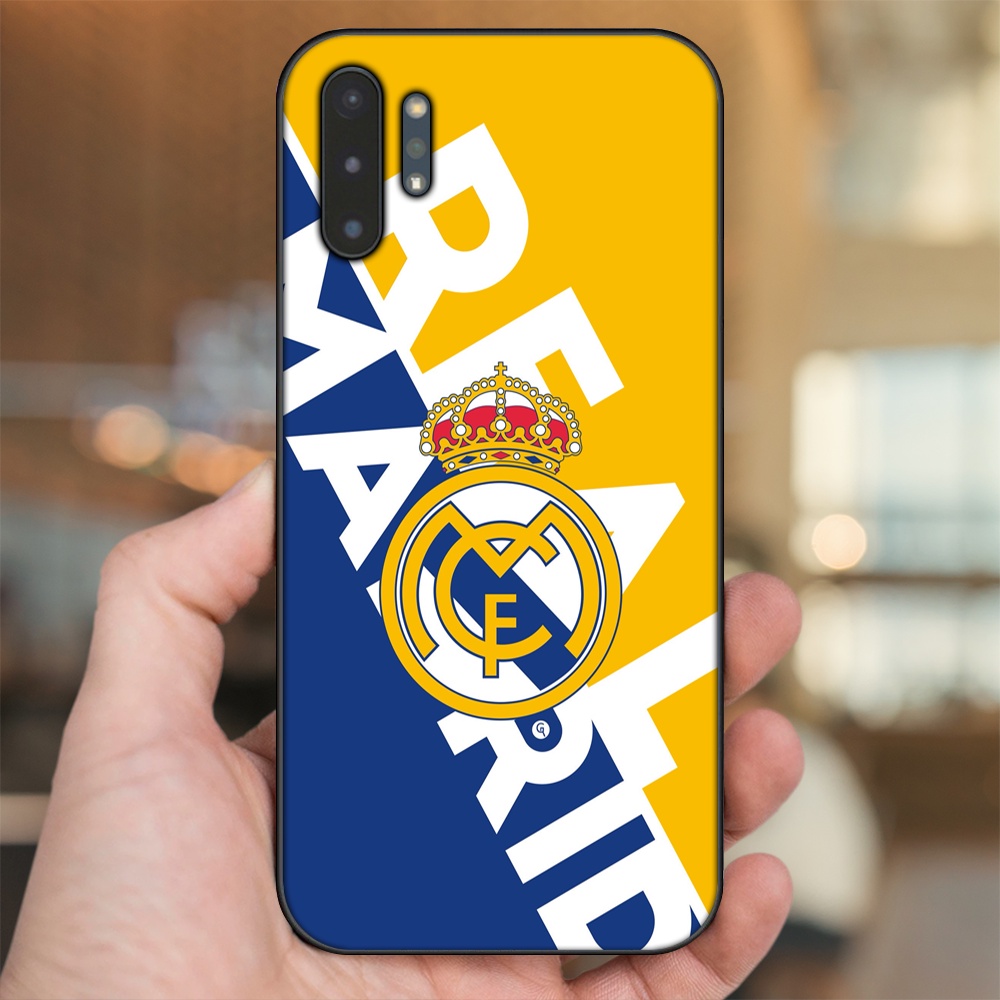 Ốp lưng Samsung Note 10 Plus viền đen in hình Real Madrid