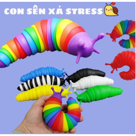 Đồ Chơi Hot Tiktok - Con Sâu Vui Nhộn Nhiều Màu Sắc Xoay 360 Độ