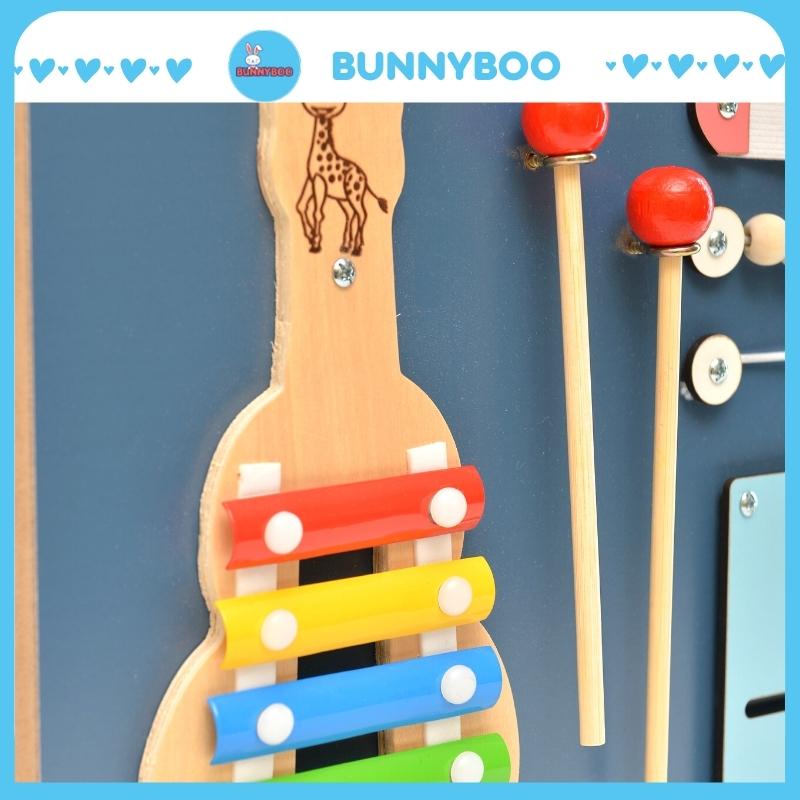 Đồ chơi cho bé BUNNYBOO busy board bảng bận rộn đồ chơi bé trai -  bé gái từ 1 tuổi đồ chơi thông minh free gắn tên