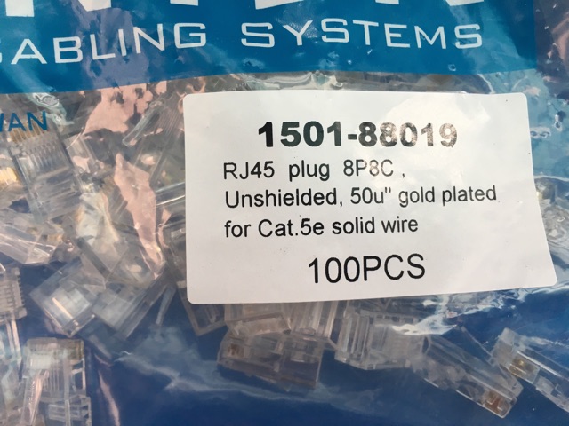 Đầu bấm mạng, Hạt mạng Dintek RJ45 cat5e chính hãng đài Loan