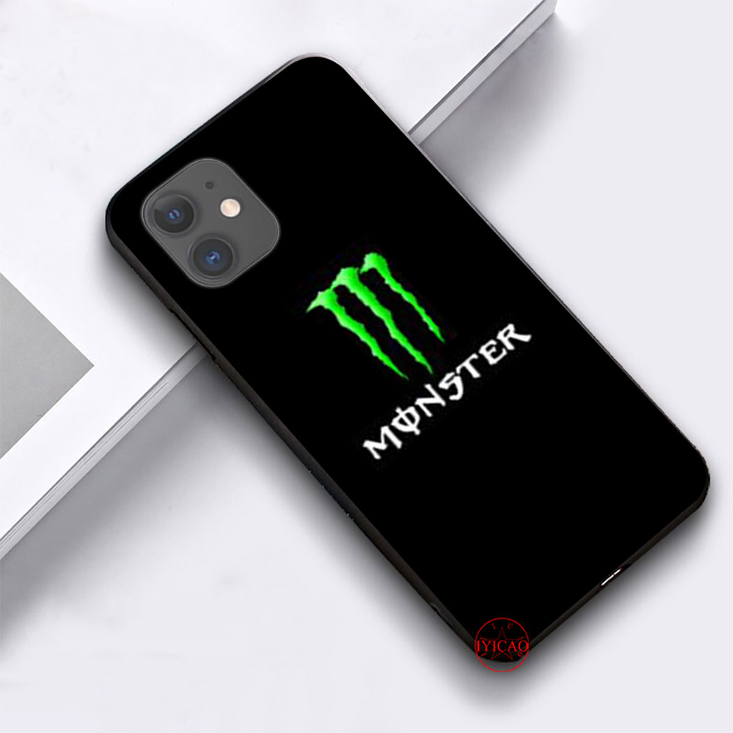 YN95 Monster Energy Silicone Case Soft Cover iPhone 5 5s 6 6s 7 8 Plus X XR XS Max SE 2020