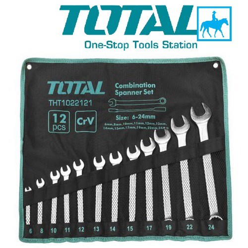 Bộ 12 Cờ Lê Vòng Miệng 6-24mm TOTAL THT1022121
