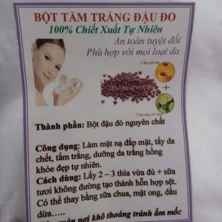 Bột đậu đỏ nguyên chất tắm trắng