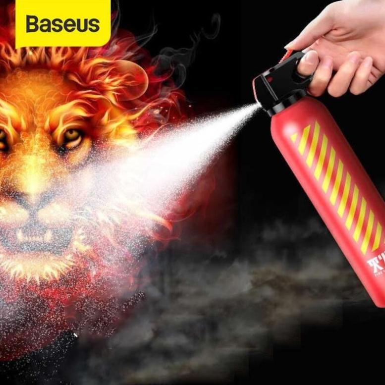 Bình cứu hỏa Mini trên xe hơi - Baseus Fire-fighting Hero Car Fire Extinguister Dạng bột 620ml an toàn dễ sử dụng.
