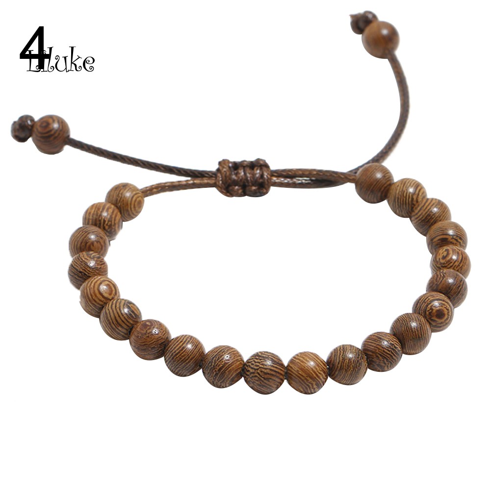 Vòng Tay Chuỗi Hạt Gỗ Handmade Unisex
