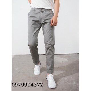 Quần kaki nam slimfit pants, lưng thun, chất vải mềm mịn, ống suông