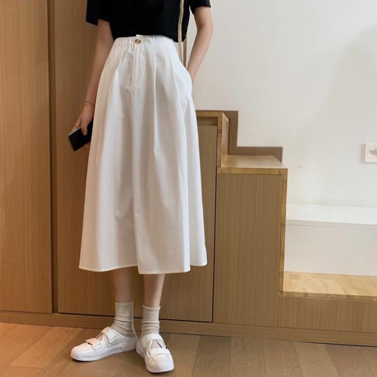 Yena Chân Váy Chữ A Lưng Cao Phối Túi Phong Cách Hàn Quốc | BigBuy360 - bigbuy360.vn