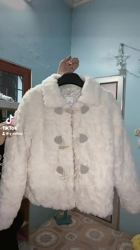 [Có Sẵn] ÁO KHOÁC LÔNG CỪU ❤️( hàng quảng châu trung quốc 100% )sẵn màu trắng | BigBuy360 - bigbuy360.vn