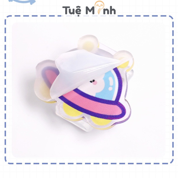 Kẹp giấy động vật trong suốt K66 kẹp tài liệu cute mini đánh dấu ghi chú