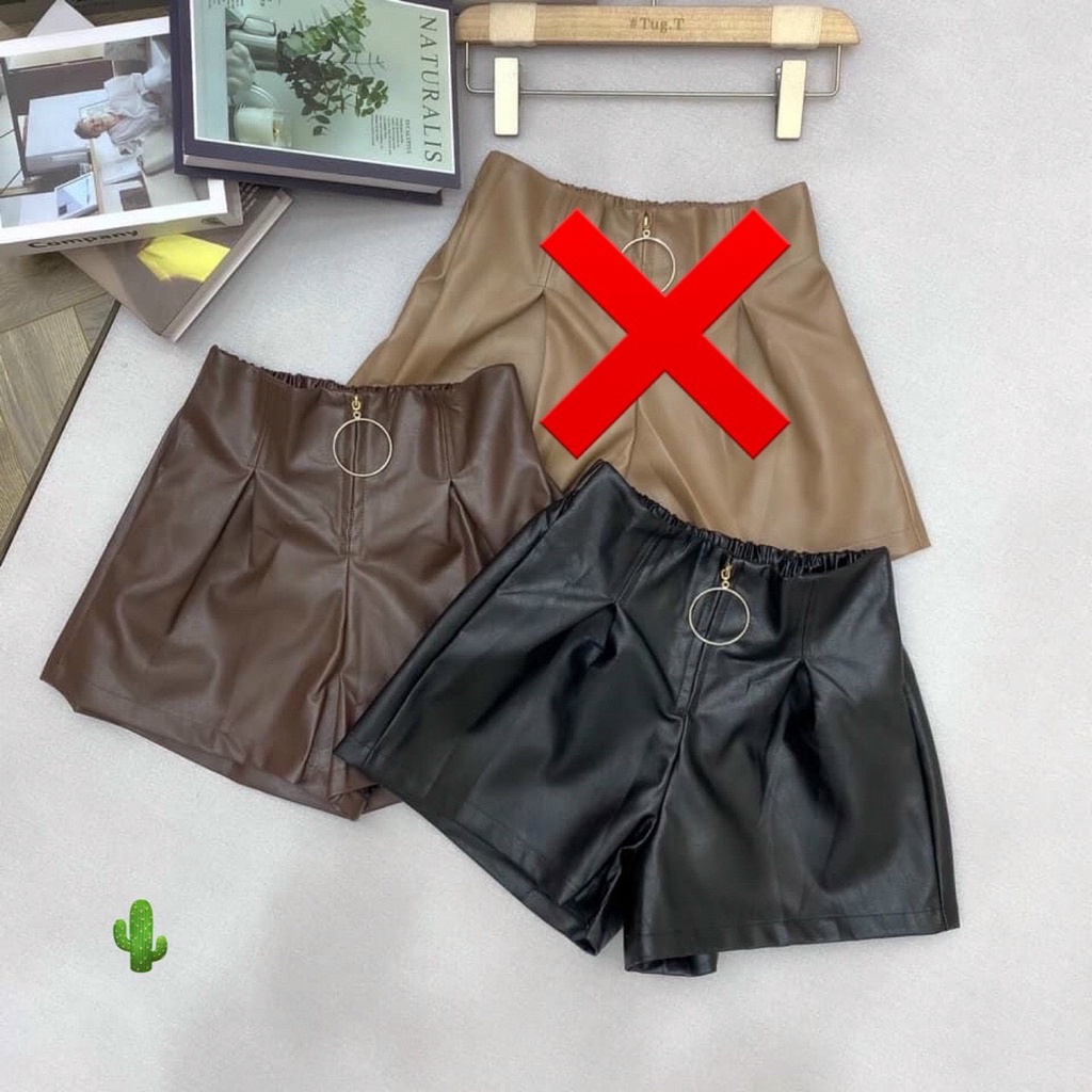 QUẦN DA MỀM DÂY KÉO CÓ LƯNG THUN KIỂU MỚI VỀ SIÊU HOT