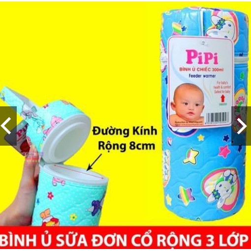 Bình ủ đơn giữ nhiệt bình sữa cổ rộng/ hẹp cho bé