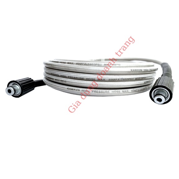 Dây xịt rửa xe 10, 15, 20, 30m, Dây rửa xe áp lực cao ren 22mm kèm tặng khớp nối dây