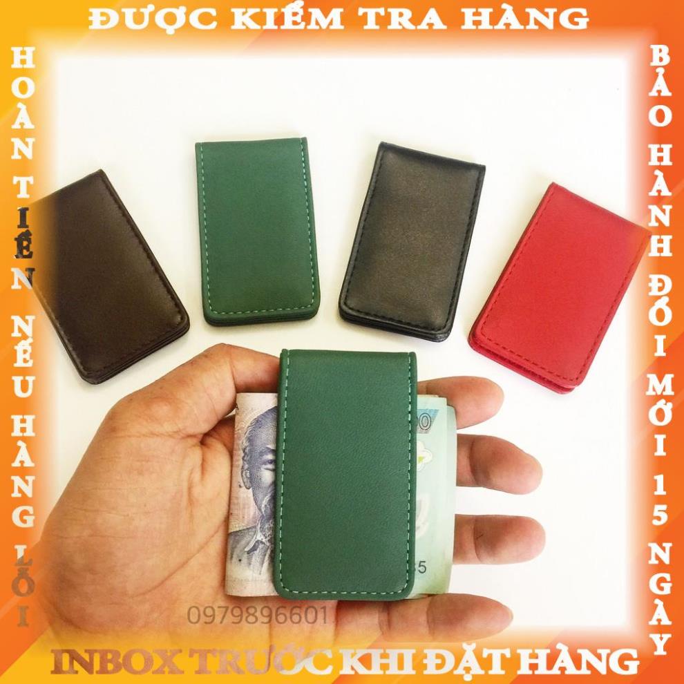 Kẹp Tiền Da Bò Tiện Lợi Nhiều Màu Chọn Lựa( Hàng Gia Công) tanhoang