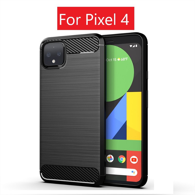 Ốp lưng Google Pixel 4 chống shock, chống vân tay vân xước carbon hấp thụ nhiệt