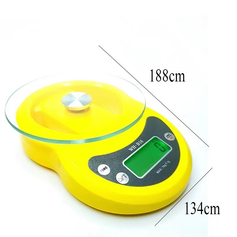 Cân Điện Tử Mini 7kg Cân Nhà Bếp Cân Tiểu Ly Mặt Kính Cường Lực Siêu Chính Xác Bảo Hành 1 Năm Shop QUA B16