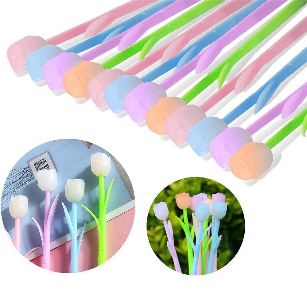 Set 24 Bút Gel 24 Hoa Hồng Thay Đổi Màu Sắc Dành Cho Trẻ Em