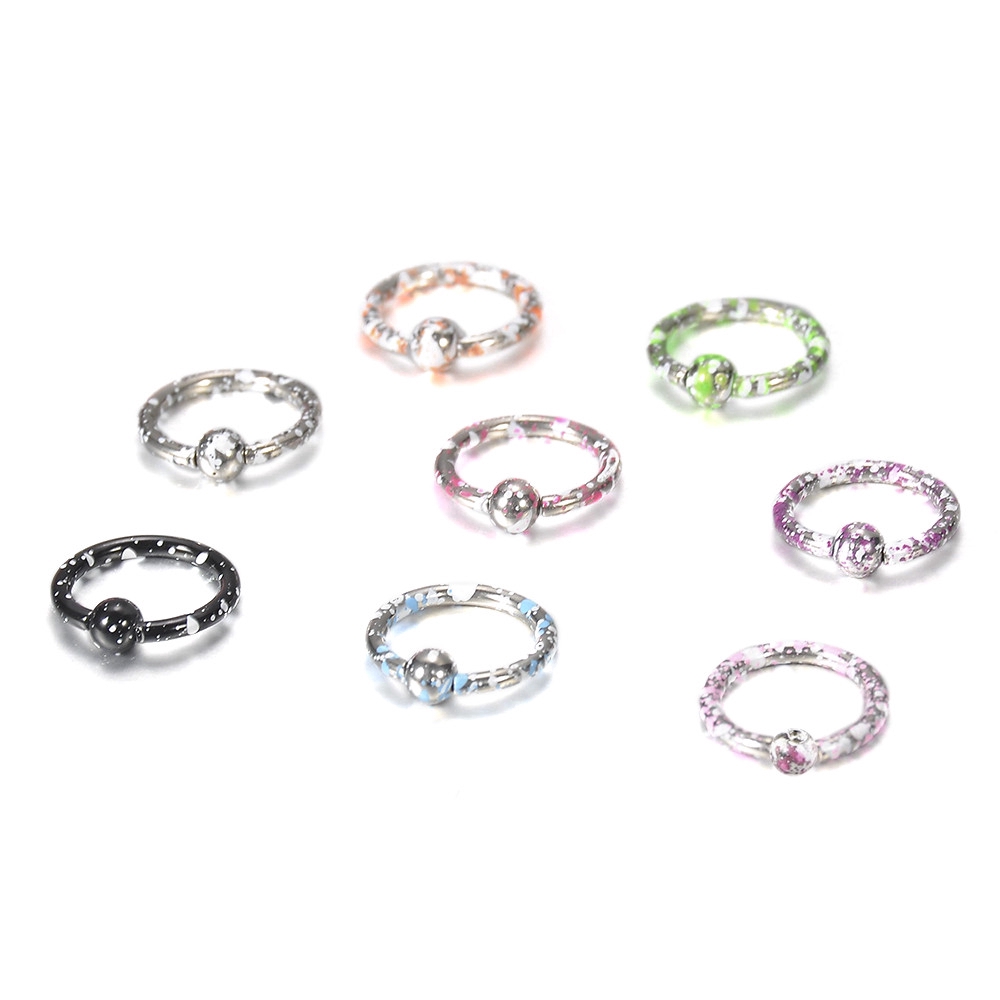 Set 8 Khuyên mũi không bấm lỗ thời trang