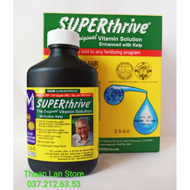 Siêu Kích Rễ Hoa Lan SuperThrive Nhập Khẩu Mỹ - Siêu Tăng Trưởng Cây Trồng 120ml