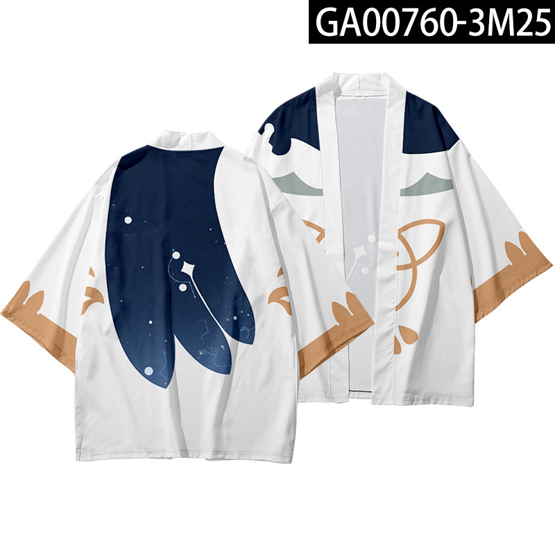 Áo Khoác Kimono In Họa Tiết 3d Phong Cách Nhật Bản Cho Bé