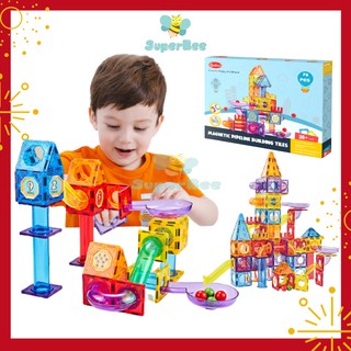 Đồ Chơi Lắp Ráp Nam Châm, Khối Xây Dựng Từ Tính Xếp Hình ONSHINE 79PCS, Giáo Dục Trẻ Em 2 - 6 Tuổi Phát Triển Trí Tuệ