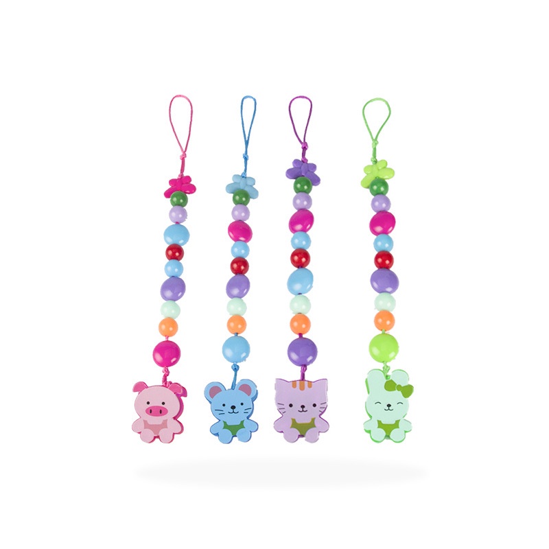 Chuỗi Hạt Nhựa Gắn Núm Ti Giả Chống Rơi Cho Bé