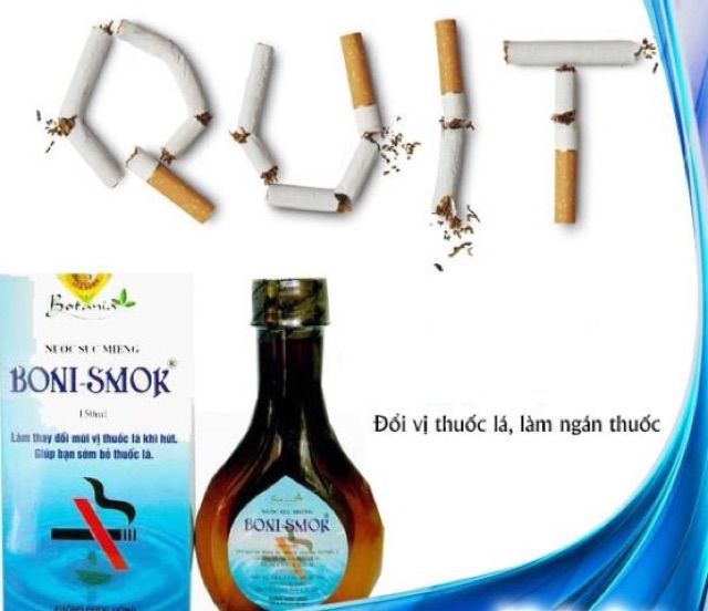 Nước súc miệng Cai thuốc lá Boni Smok 150ml