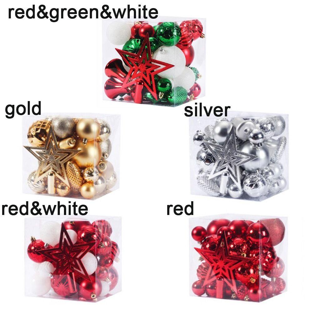 Set 45 Trái Châu Trang Trí Giáng Sinh Năm Mới