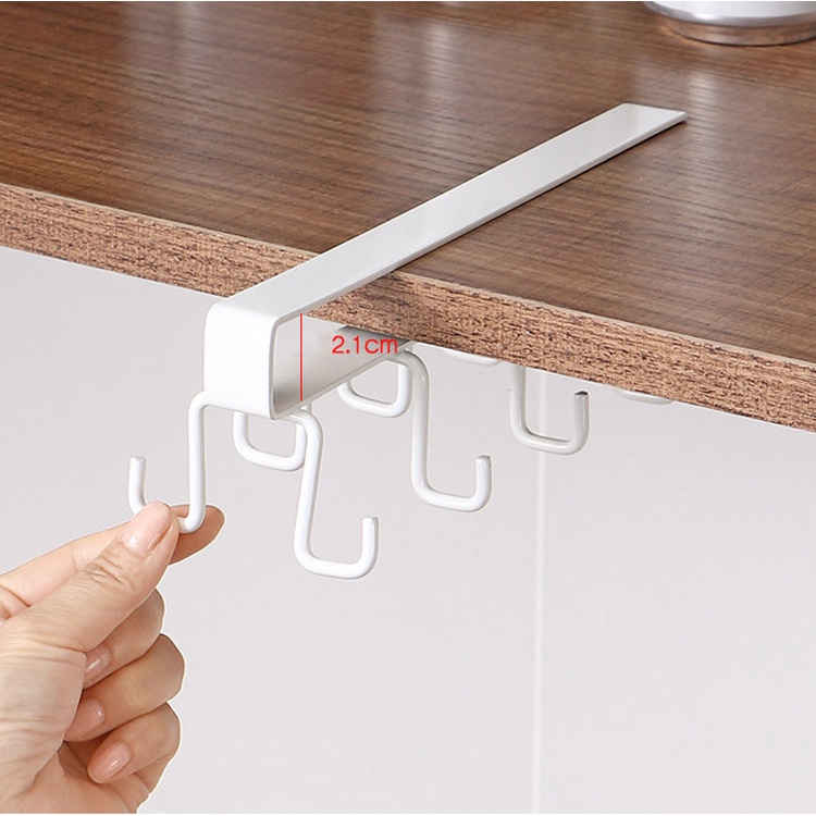 Giá Đỡ Cốc Nước Gắn Tường Không Cần Khoan Đa Năng Tiện Dụng Cho Nhà Bếp/ Phòng Tắm