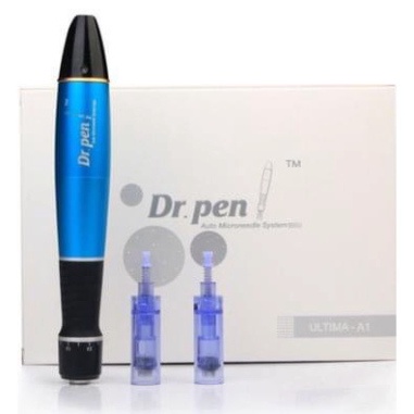 Máy Phi Kim Dr Pen A1 Xanh - Vàng Có Tích Điện - Dr pen A1 Bảo Hành 12 Tháng