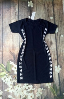 Đầm body thun gân (ảnh thật )