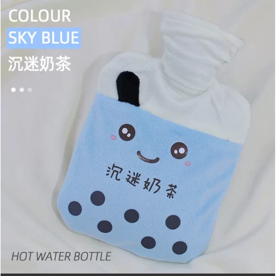 Túi Chườm Nóng Lạnh Hình Trà Sữa 1000ml, Túi Chườm Giảm Đau Bụng 1000ml