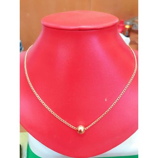 Dây chuyền 1 bi vàng non